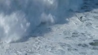 Swells off Portugal’s famed Praia do Norte can become so massive even drones have a tough time keeping a safe distance. Like this one… Source: sailingscuttlebutt