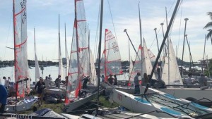 Twenty-four teams competed in the first of two events being