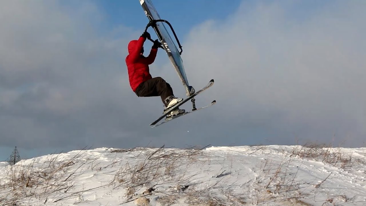It’s not big wave windsurfing but messing around on the