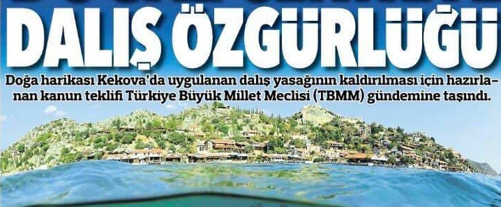 Sevgili Dalışseverler,Günaydın Antalya Valimiz Sayın Münir Karaloğlu’nun Kekeova’yı dalış turizmine