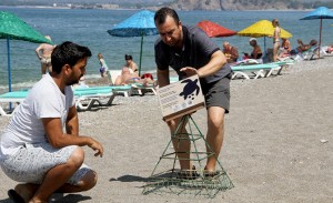 Fethiye’de caretta ceratta türü deniz kaplumbağasının yumurtalarını bıraktığı alan koruma