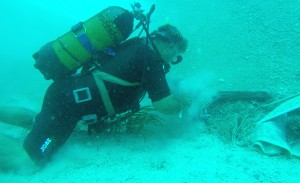 Sıfır Atık Mavi Projesi kapsamında Fethiye’de deniz dibi temizliği yapıldı.