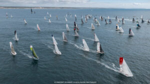 Rather than start 90 solo sailors on the first leg