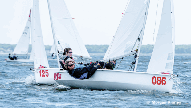 John Haig enjoys the perks of dinghy racing with his