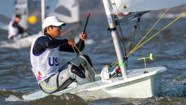 Light winds prevailed for the five sailing events at the