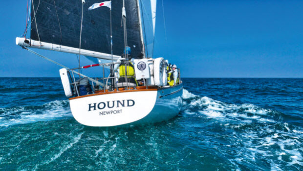 Poster child for a bygone era of design Sailing the Transatlantic Race on the iconic 1970s sloop Hound