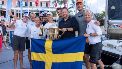 There were wild scenes of celebration in Bermuda as Sweden