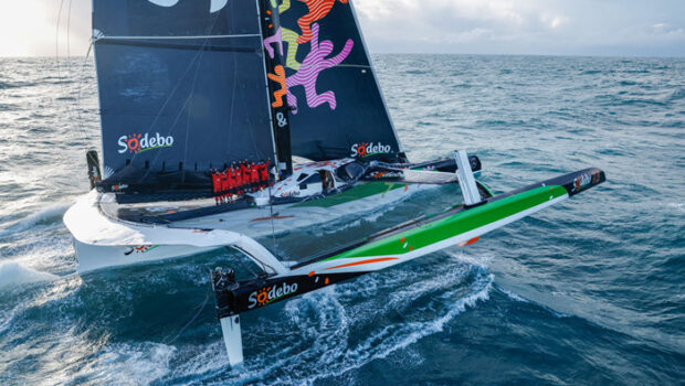 French skipper Thomas Coville has claimed the Jules Verne Trophy