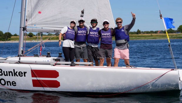 Morgan Pinckney (USA) and his team of Kelly Holthus, Cam