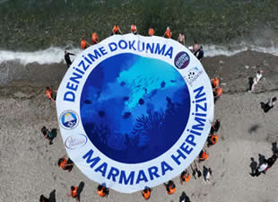 Bursa Mudanya’da düzenlenen “Temiz Deniz” etkinliğinde, Marmara Denizi’nde artan kirliliğe