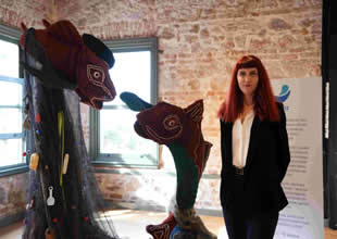 Deniz kirliliğine dikkat çekmek amacıyla "Mavi İz" projesi kapsamında çıkarılan