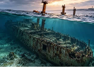 1944 yılında batan SS Richard Montgomery gemisinde 1.400 ton patlayıcı