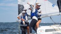 Annapolis, MD (August 20, 2023) After three days of racing marked by inconsistent breeze, Team BAAM (Allie Blecher, Katja Sertl, Beka Schiff, Ali Blumenthal) overtook Bow Down Racing (Bridget Groble, Maddie Bashaw, Lucy Klempen, Samantha Foulston) with two straight wins […]