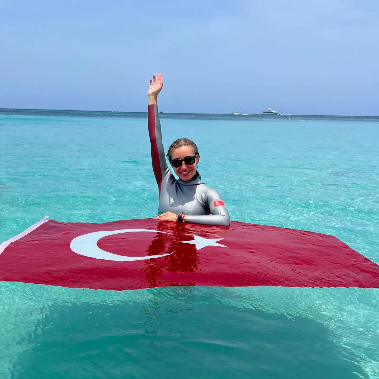 Serbest dalış branşımızın başarılı milli ve rekortmen sporcularından Şahika Ercümen,