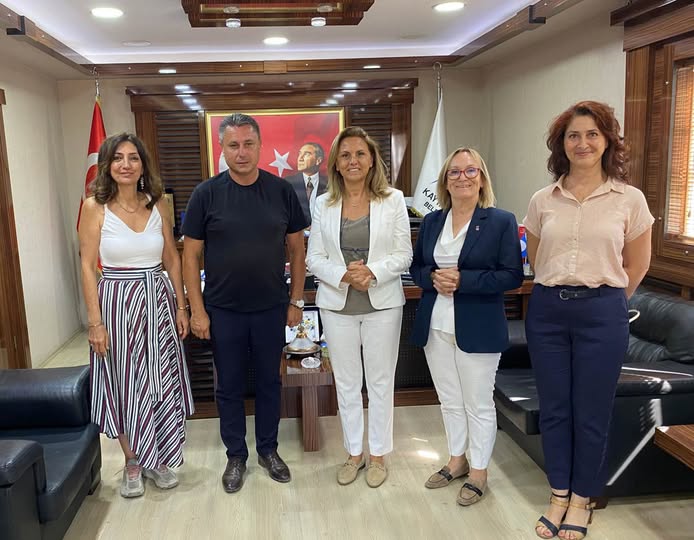 Türkiye Yelken Federasyonu Başkanı Özlem Akdurak, Kaytazdere Belediye Başkanı Doğan