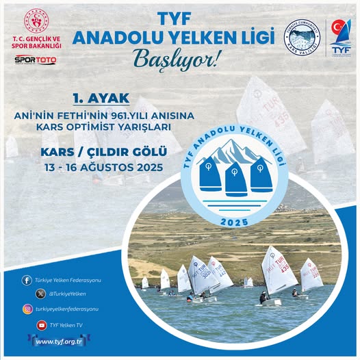Ani’nin Fethi’nin 961. yılı anısına düzenlenen TYF Anadolu Yelken Ligi
