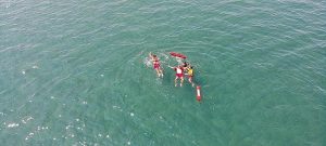Samsun Büyükşehir Belediyesi İtfaiye Dairesi Başkanlığına bağlı cankurtaranlarının yaptığı kurtarma