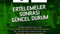 COVID-19 salgını sebebiyle gençlik sınıflarında 2020 yılında yapılacak uluslararası yarışlar ile ilgili gerçekleşen erteleme ve iptaller sonrası 420 ve 470 sınıflarına ait güncel programı bilgilerinize sunarız. Türkiye Yelken Federasyonu