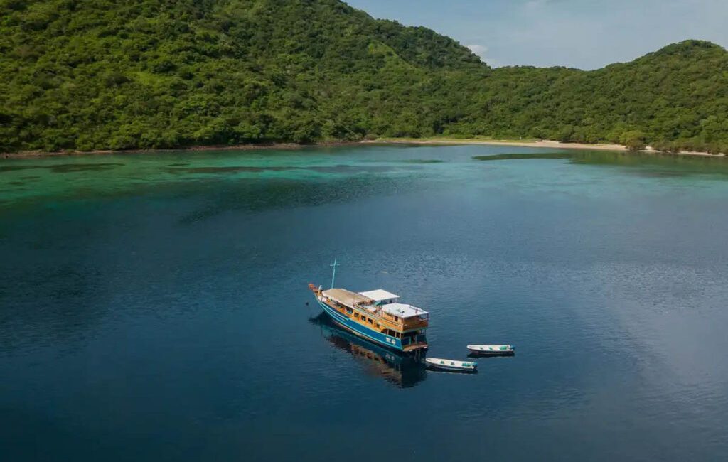 In the coral-rich waters of Indonesia’s Komodo National Park, where