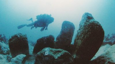 You drop beneath the chop and the surface noise falls