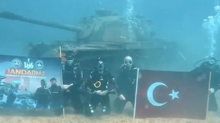 Tekirdağ İl Jandarma Komutanlığı personeli ve dalış eğitmenleri, Edirne’nin Keşan