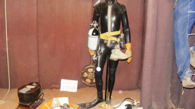 Cave diving equipment in the museum at Wookey Hole CavesRodw,