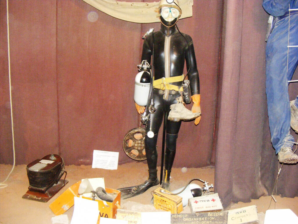 Cave diving equipment in the museum at Wookey Hole CavesRodw,