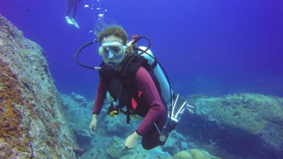 A diving accident may go from exciting to scary in