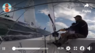 The port side of Joel Ronning’s J/70 Catapult takes one for the team at the 2024 Bacardi Cup Invitational Regatta in Miami, FL. Source: scuttlebutt – https://www.sailingscuttlebutt.com/2024/03/08/video-j-70-collision-in-miami/