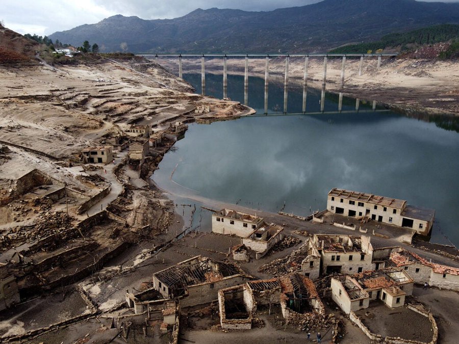 Never-before-seen wrecks, ghost villages and more are appearing and water