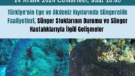 Türk Deniz Araştırmaları Vakfı, 14 Aralık 2024 tarihinde, ‘’Türkiye’nin Ege ve Akdeniz Kıyılarında Süngercilik Faliyetleri, Sünger Stoklarının Durumu ve Sünger Hastalıklarıyla İlgili Gelişmeler’’ konulu bir günlük çevrimiçi çalıştay yapacaktır. Toplantı kapsamında, ülkemiz kıyılarında köklü bir tarihe sahip olan sünger avcılığının […]