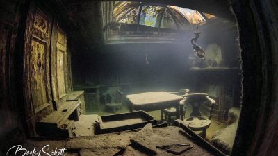 Arter running aground and sinking in 1911, the yacht Gunilda