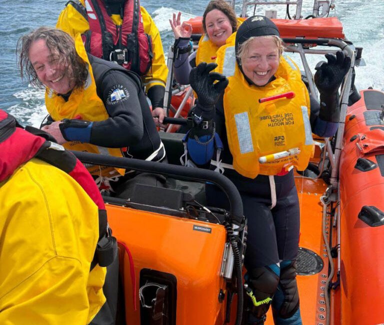 Image credit: Hornsea Inshore Rescue on Facebook Three scuba divers