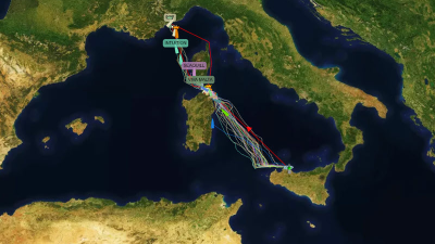Thirty-nine boats are competing in the 2026 Palermo-Montecarlo – a