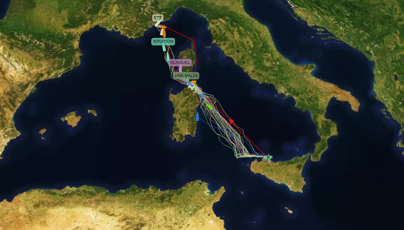 Thirty-nine boats are competing in the 2026 Palermo-Montecarlo – a