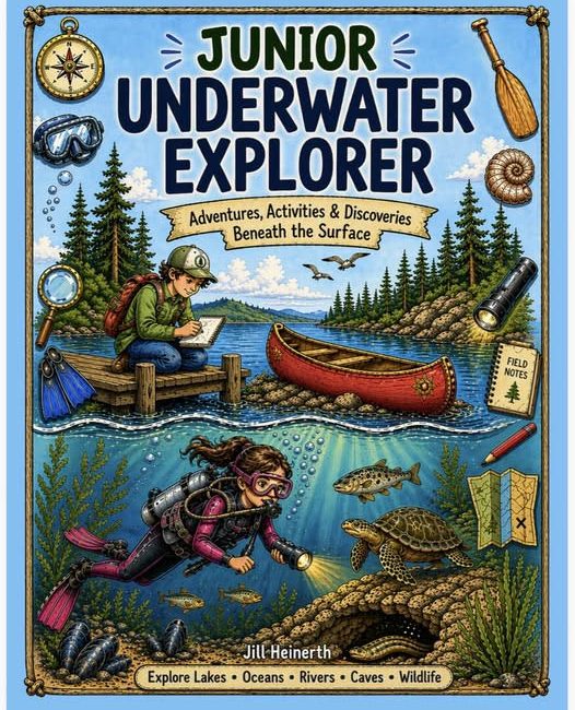 The JUNIOR UNDERWATER EXPLORER book by Jill Heinerth is designed