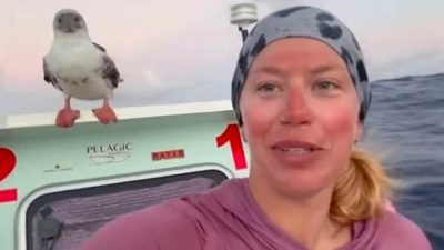 One woman, one 24-foot boat, and 2,400 miles of open