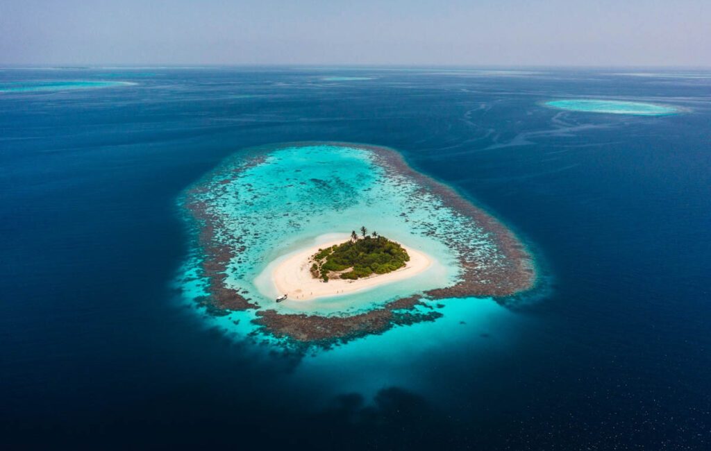 If you draw a circle around the planet’s emptiest blue,