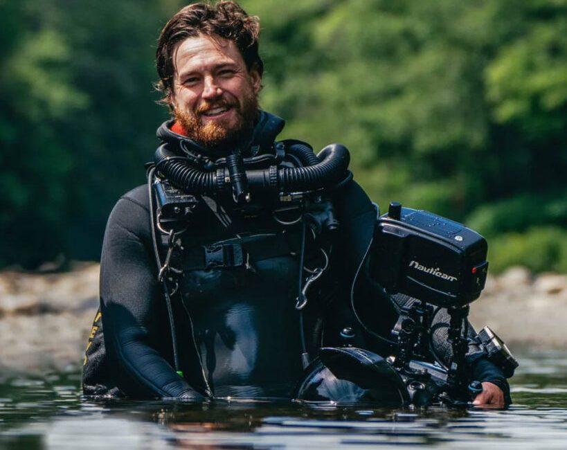 Wildlife cinematographer, above and below the surface, Nick was raised