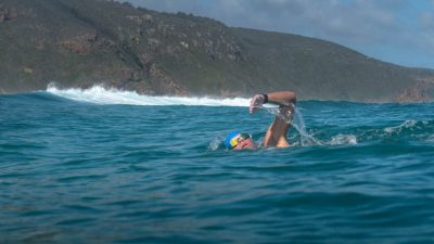 A 19-year-old South African swimmer has completed an extraordinary series