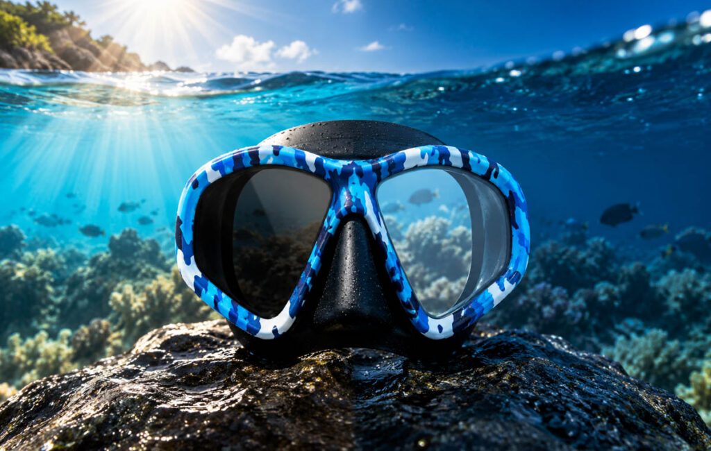 A dive can start under bright tropical sun and end