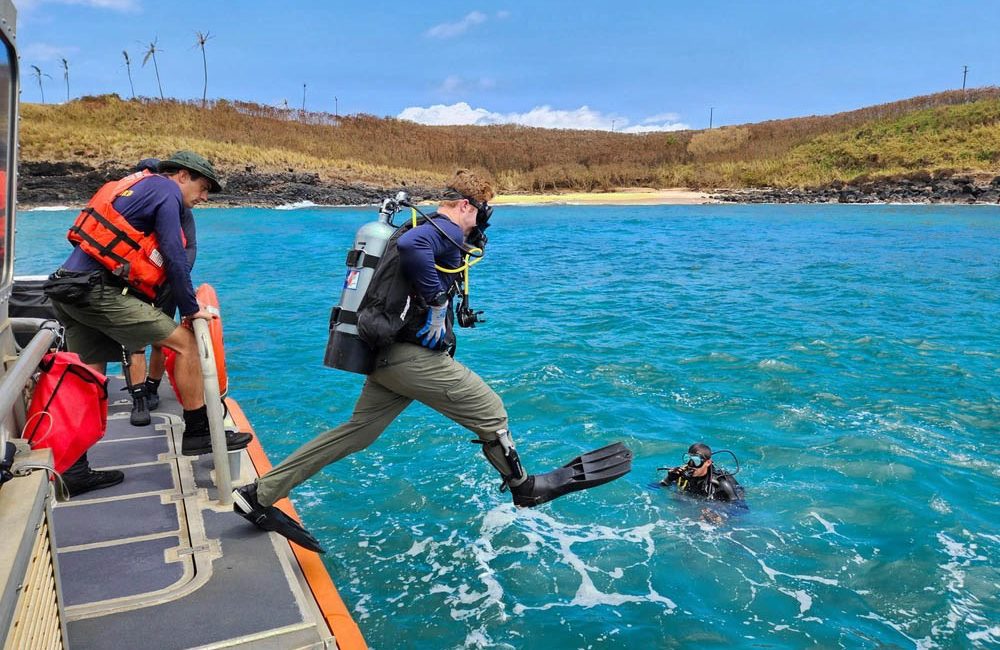 U.S. Coast Guard divers have completed a series of underwater