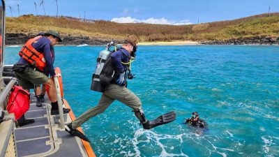 U.S. Coast Guard divers have completed a series of underwater