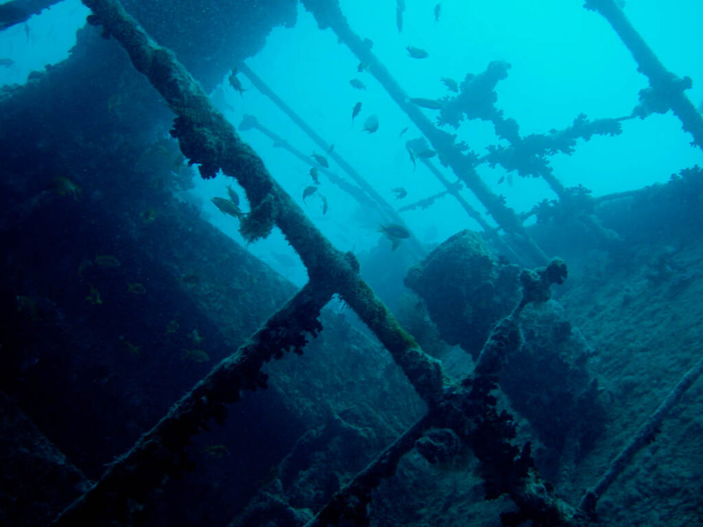 When a ship sinks beneath the waves, it begins a