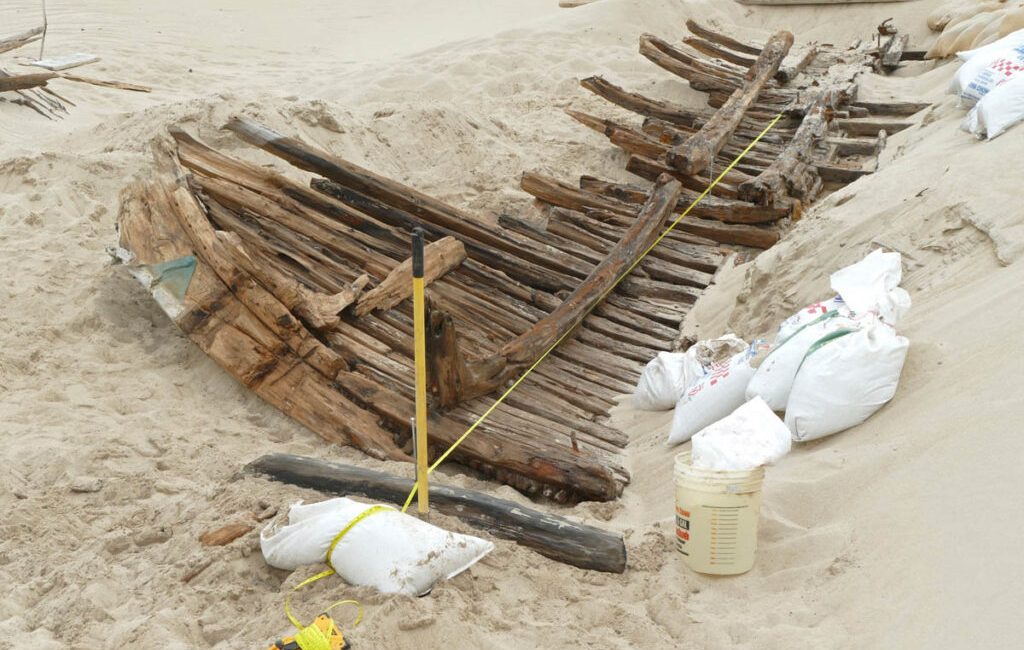 Sable Island is a narrow sandbar stretching about 44 kilometers,