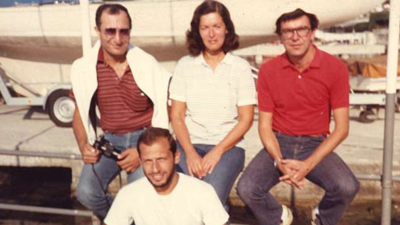 Sandıktan 80’li yılların ortalarında, Atabay Kupası Yat Yarışları öncesinde çekilen bir fotoğraf