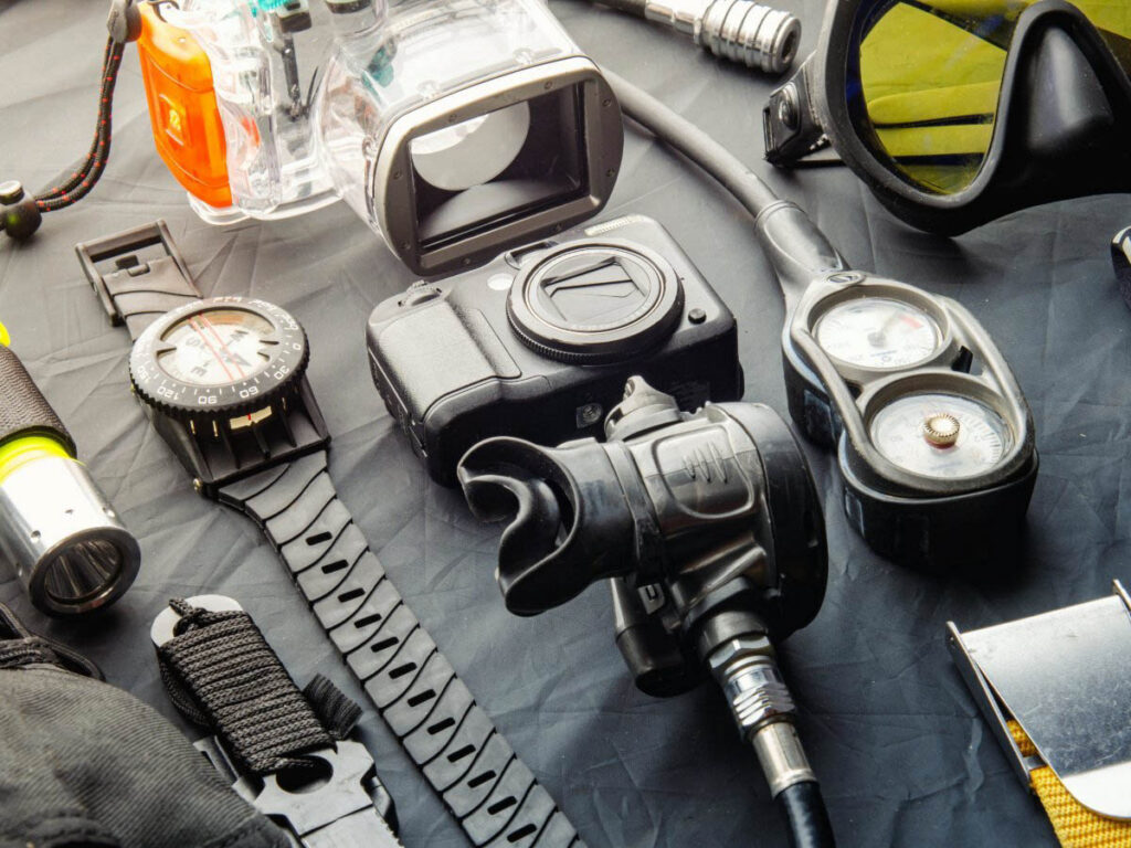 For many divers, collecting gear is a natural part of
