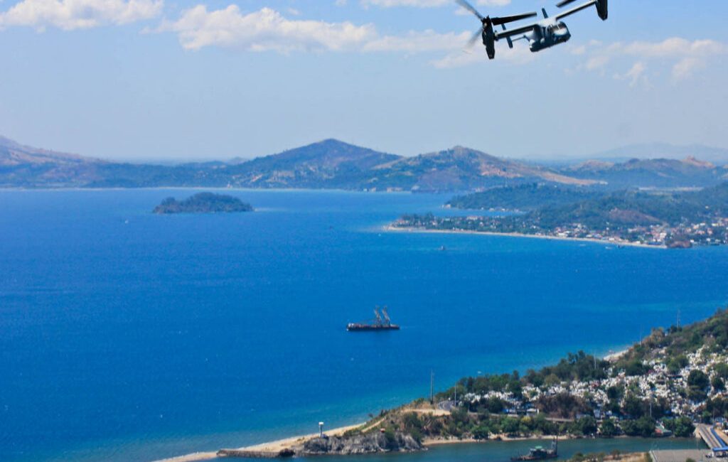 In the calm waters of Subic Bay in the Philippines,