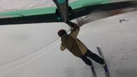 Wing skiing on Budd Lake in New Jersey. Source: https://www.sailingscuttlebutt.com/2025/01/24/video-no-ski-lift-required/