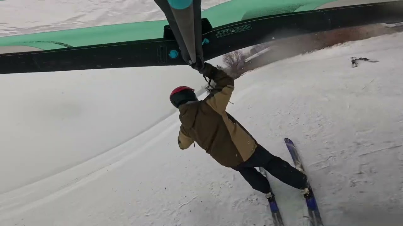 Wing skiing on Budd Lake in New Jersey. Source: https://www.sailingscuttlebutt.com/2025/01/24/video-no-ski-lift-required/